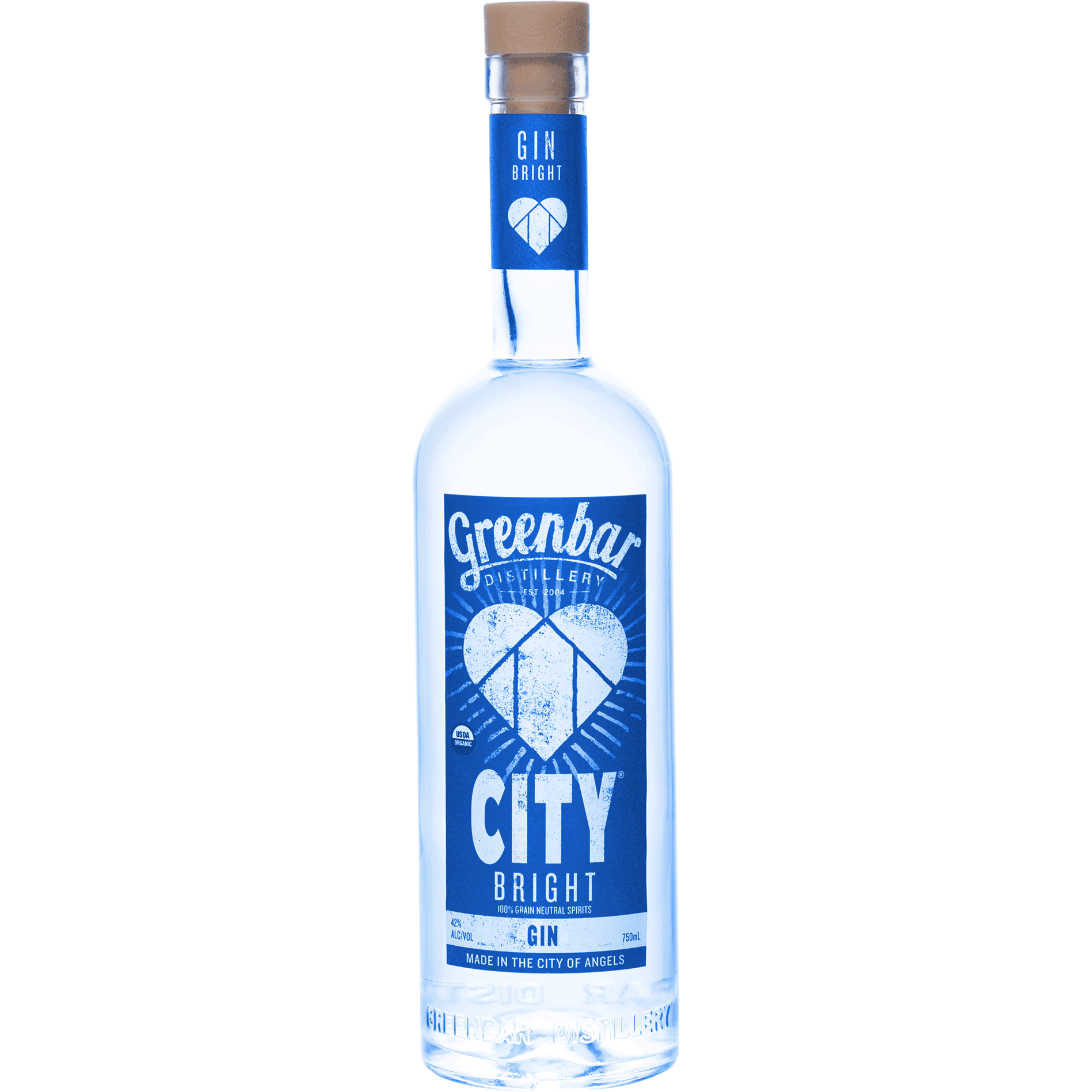 Greenbar Organic City Bright Gin (750 ML)
