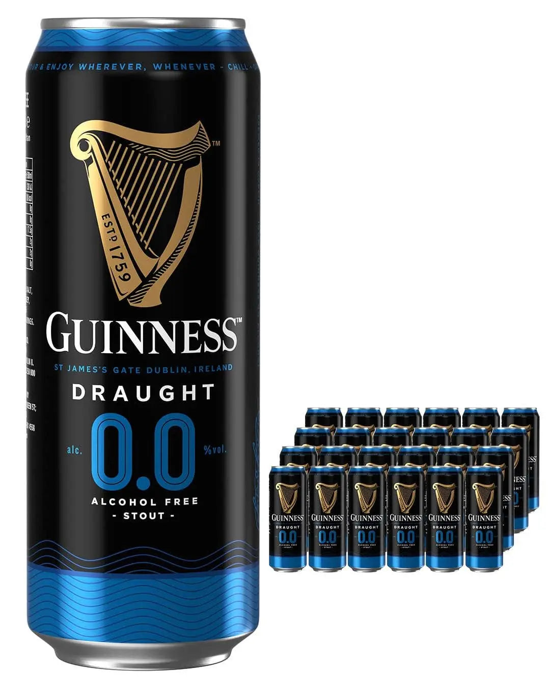 Guinness Draught Alcohol Free Beer, 24 x 440 ml