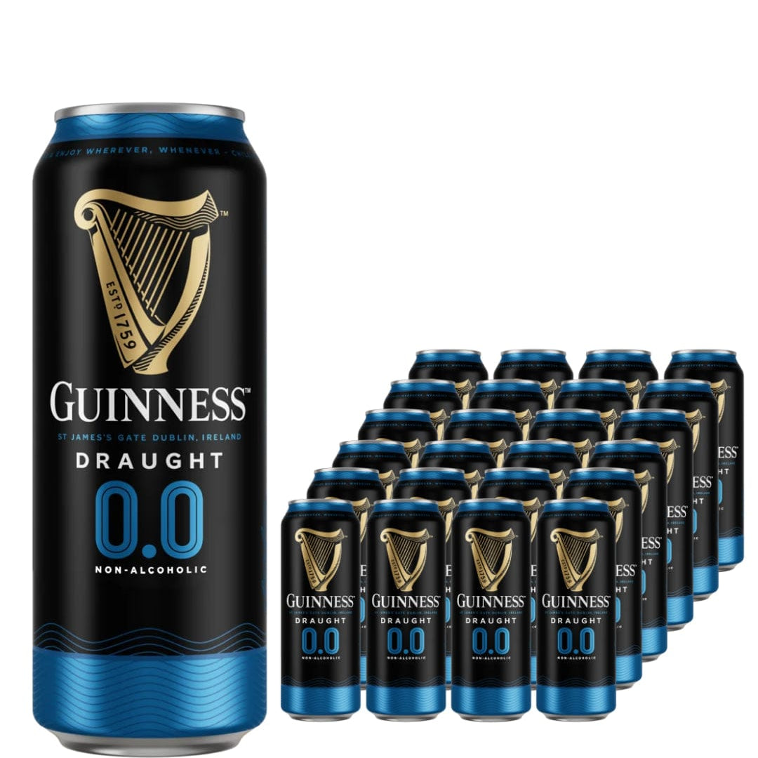 Guinness Draught Alcohol Free Beer Can Multipack, 24 x 538 ml