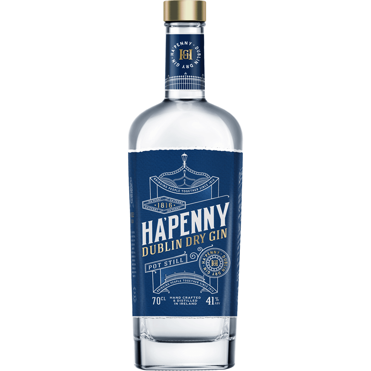 Ha'penny Dublin Dry Gin 750ml