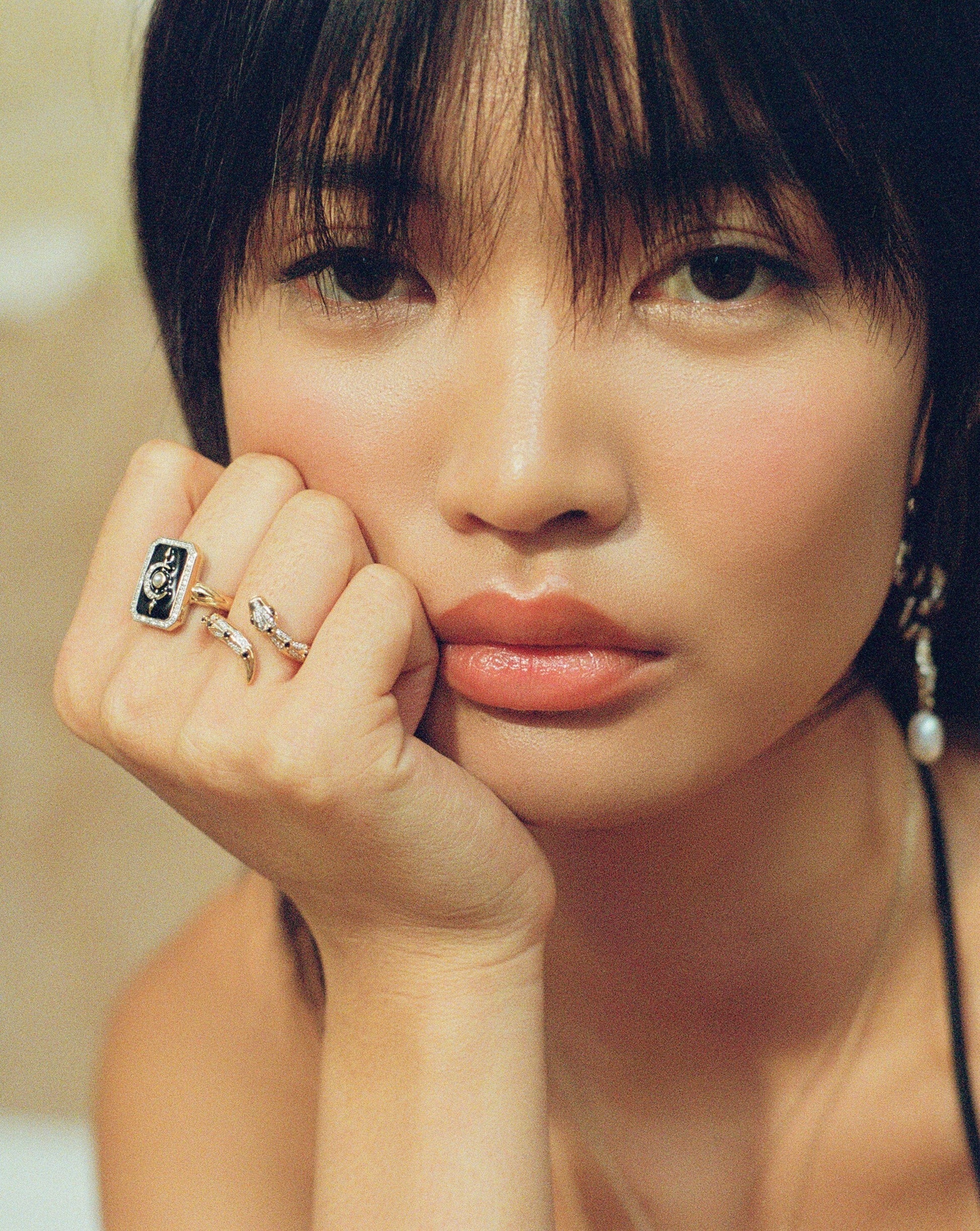 Harris Reed Fine Serpent Ring | 14ct Solid Gold/Diamond Rings Missoma 