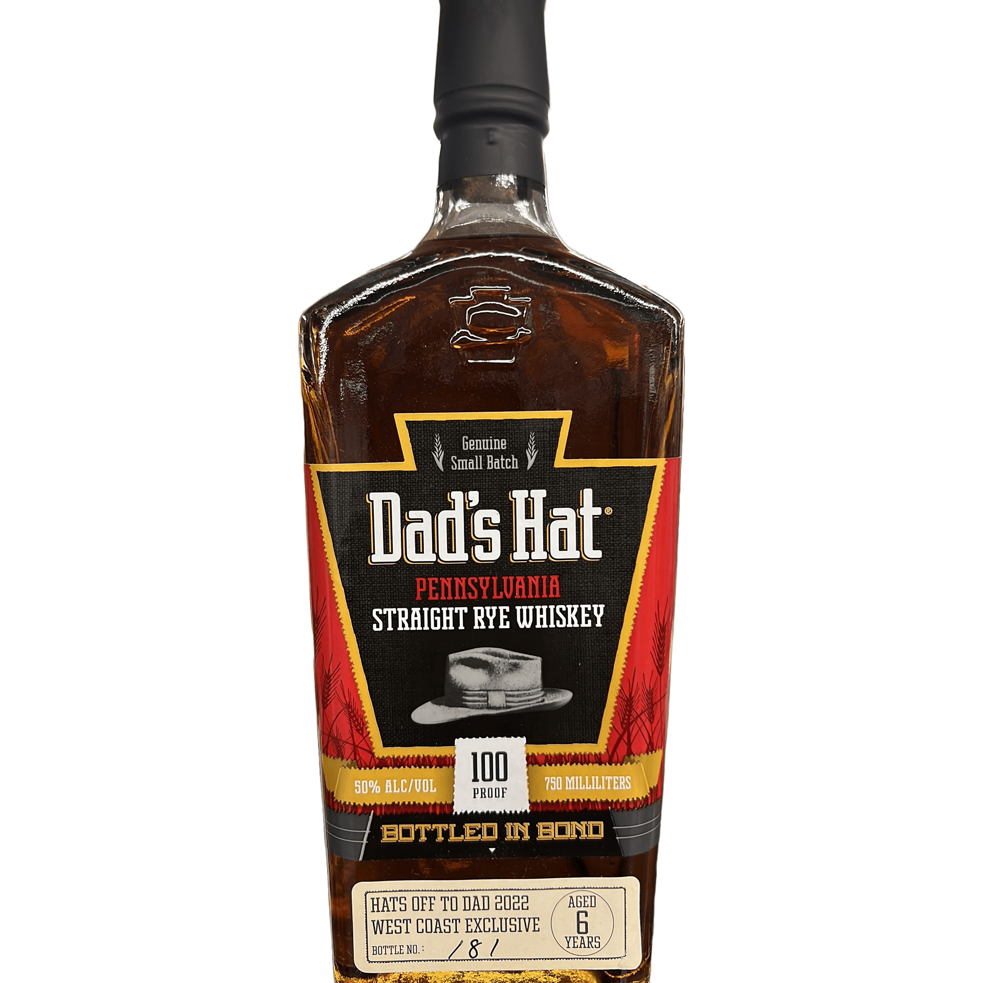 Hats Off To Dad 2022 West Coast Exclusive Dad's Hat Pennsylvania Rye Barrel Pick (750 ml)