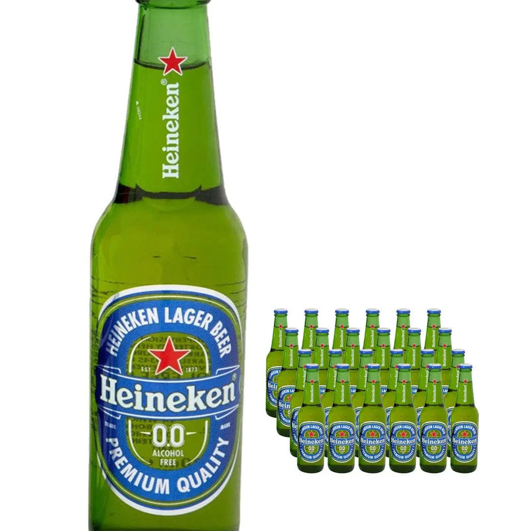 Heineken 0.0% Alcohol Free Beer Bottle Multipack, 24 x 330 ml