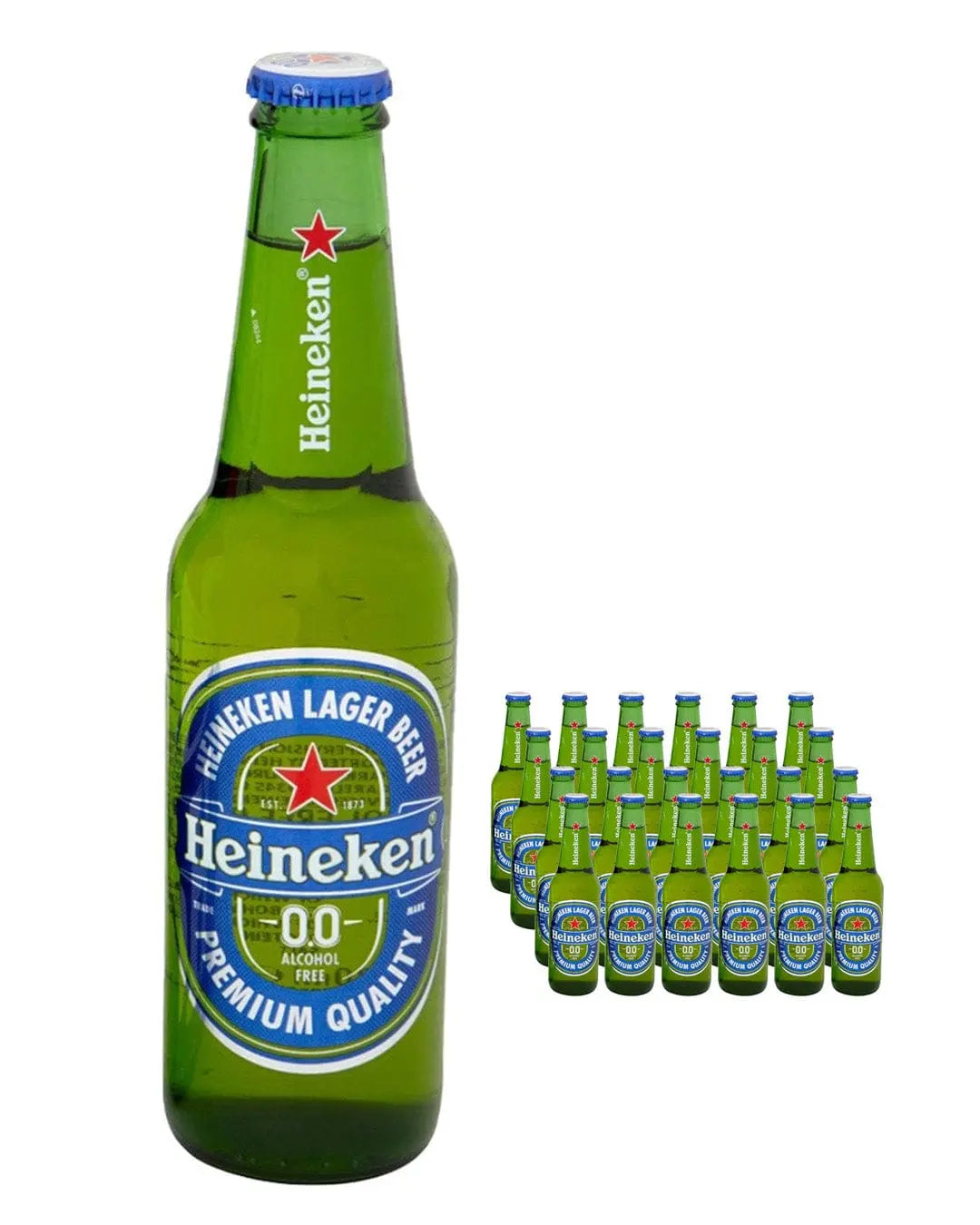 Heineken 0.0% Alcohol Free Beer Bottle Multipack, 24 x 330 ml