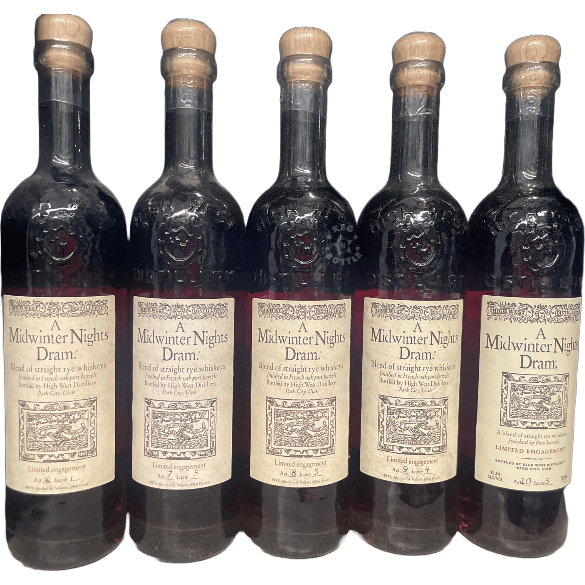 High West A Midwinter Nights Dram Combo Set (5 x 750 ml)