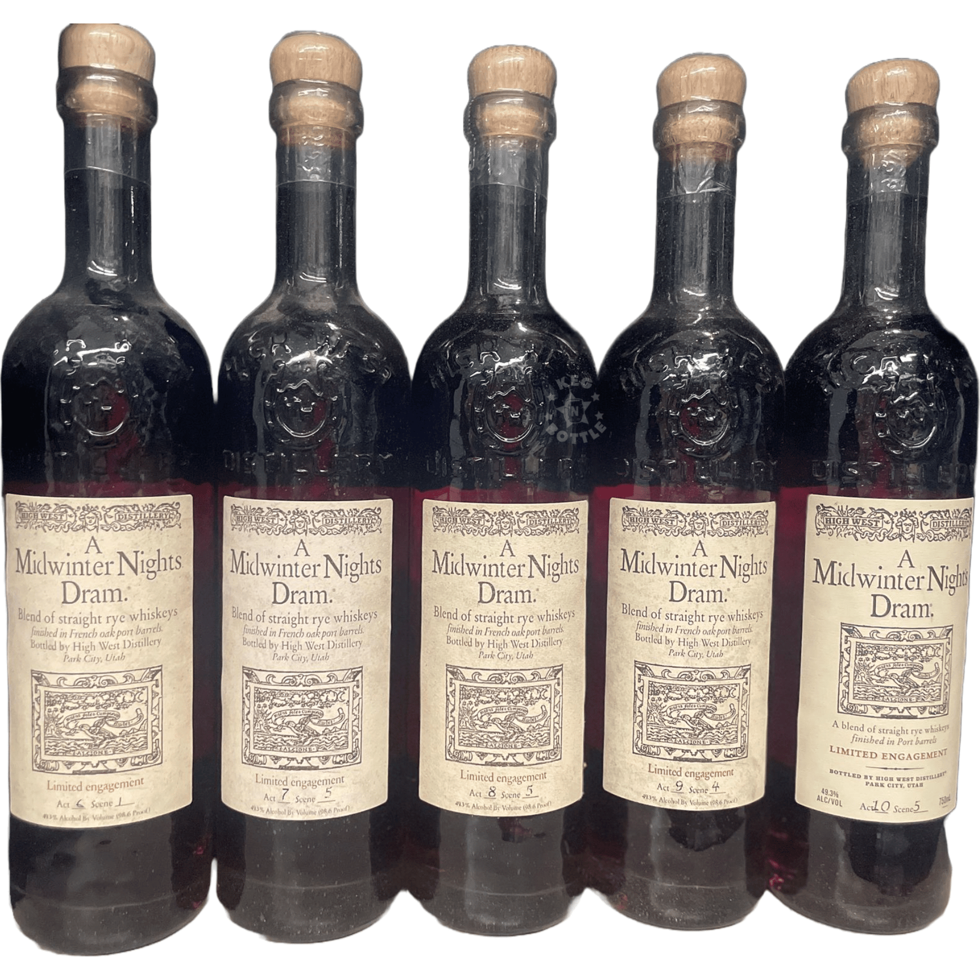 High West A Midwinter Nights Dram Combo Set (5 x 750 ml)