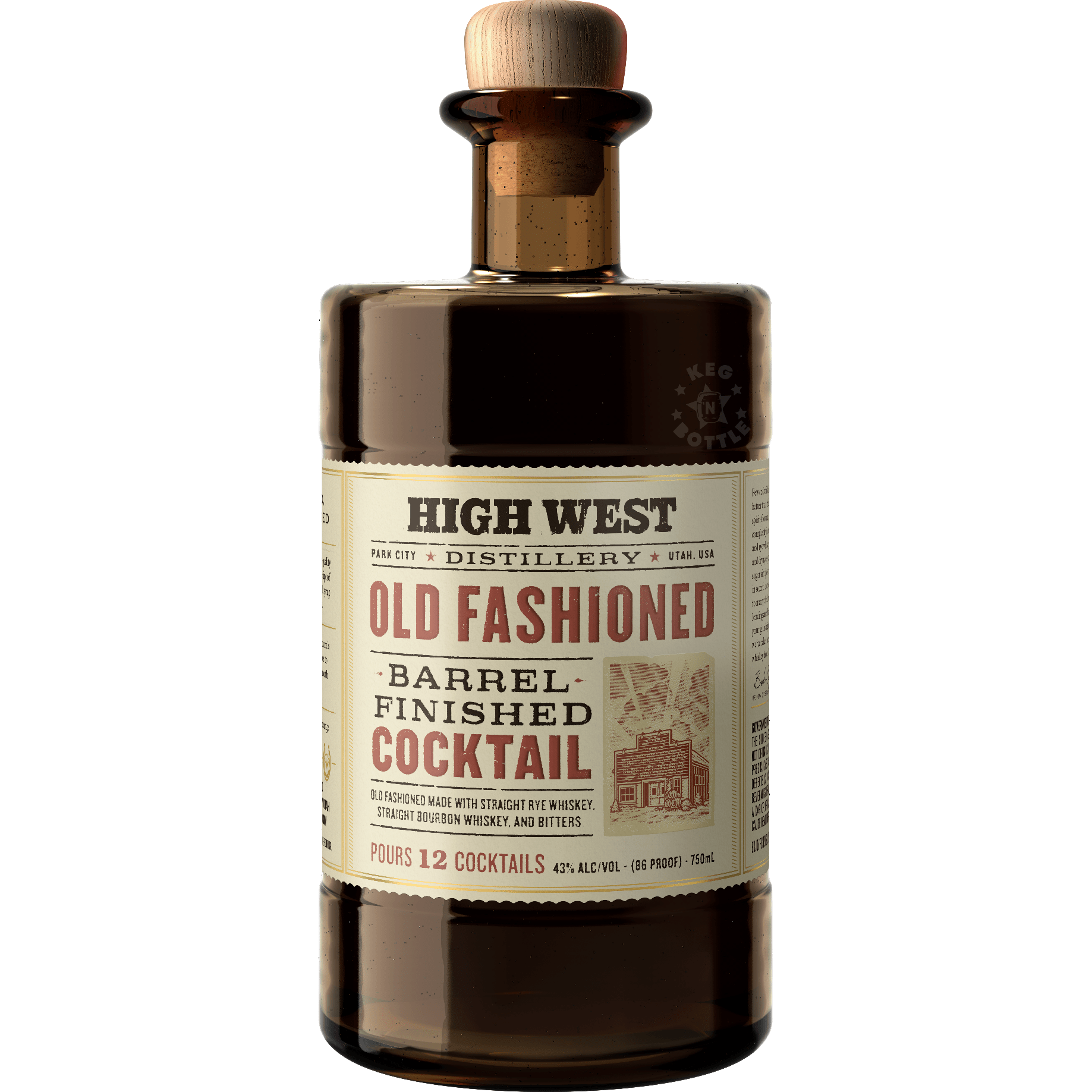 High West Old Fashioned Barrel Finished Cocktail (750 ml)