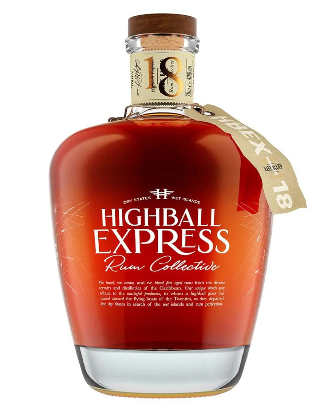 Highball Express Rare Blend 18 Year Old Rum, 70 cl