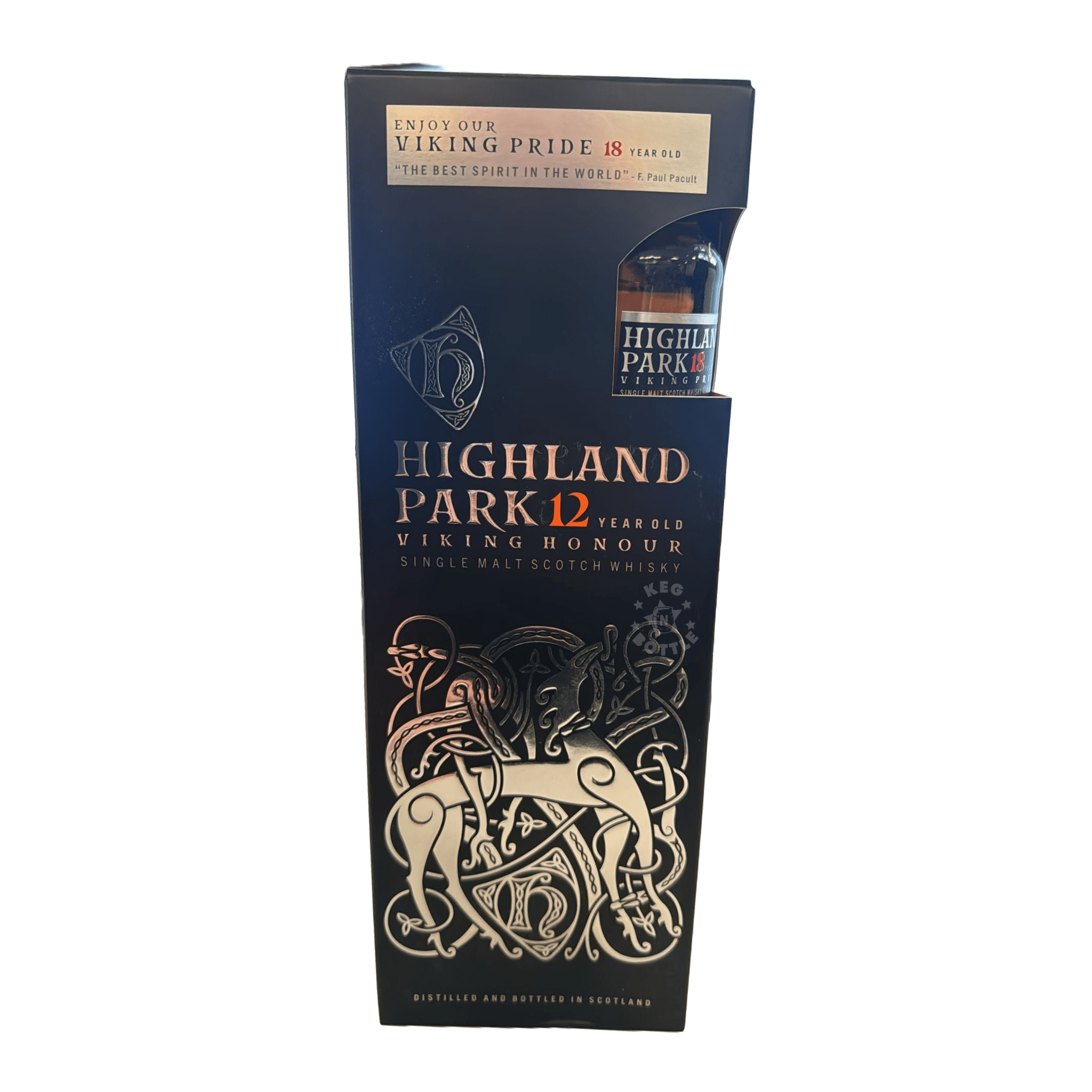Highland Park 12 Year Viking Honour With 18 Year Viking Pride Miniature (750ml & 50ml)