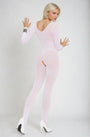 Opaque Long Sleeve Bodystocking