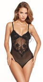 Lacy Inset Teddy Lingerie
