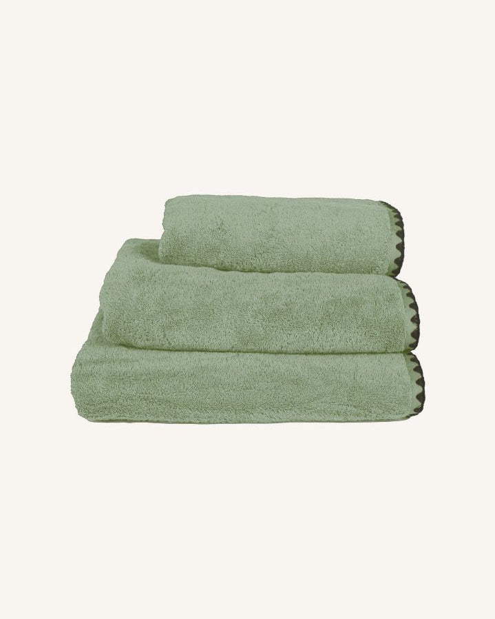 Haomy - Issey cotton bath towel | Almond green