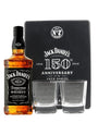 Jack Daniel's 150th Anniversary Tennessee Whiskey Rock Glass Gift Set, 70 cl