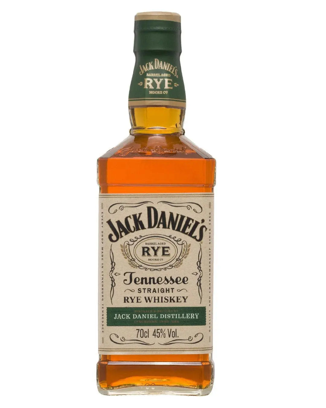 Jack Daniel's Tennessee Rye Straight Whiskey, 70 cl
