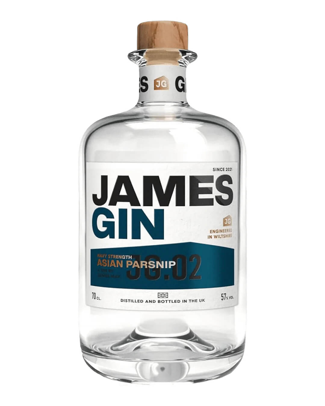 James Gin Asian Parsnip Navy Strength Gin, 70 cl