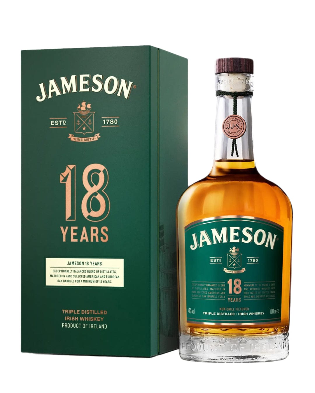 Jameson 18 Year Old Irish Whiskey, 70 cl