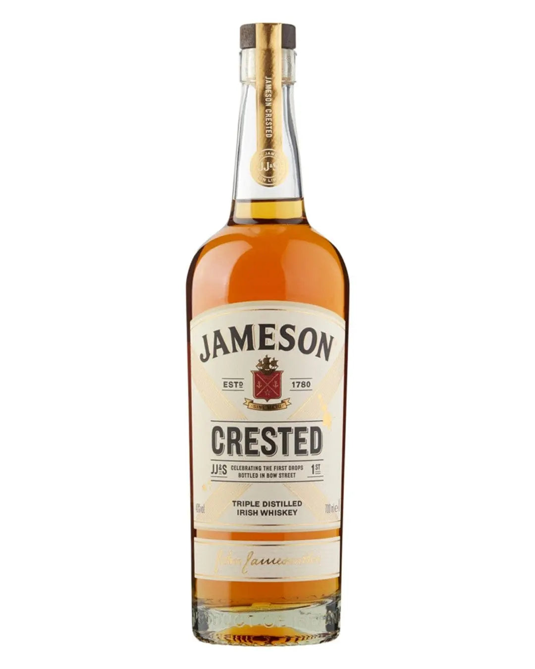 Jameson Crested Triple Distilled Irish Whiskey, 70 cl
