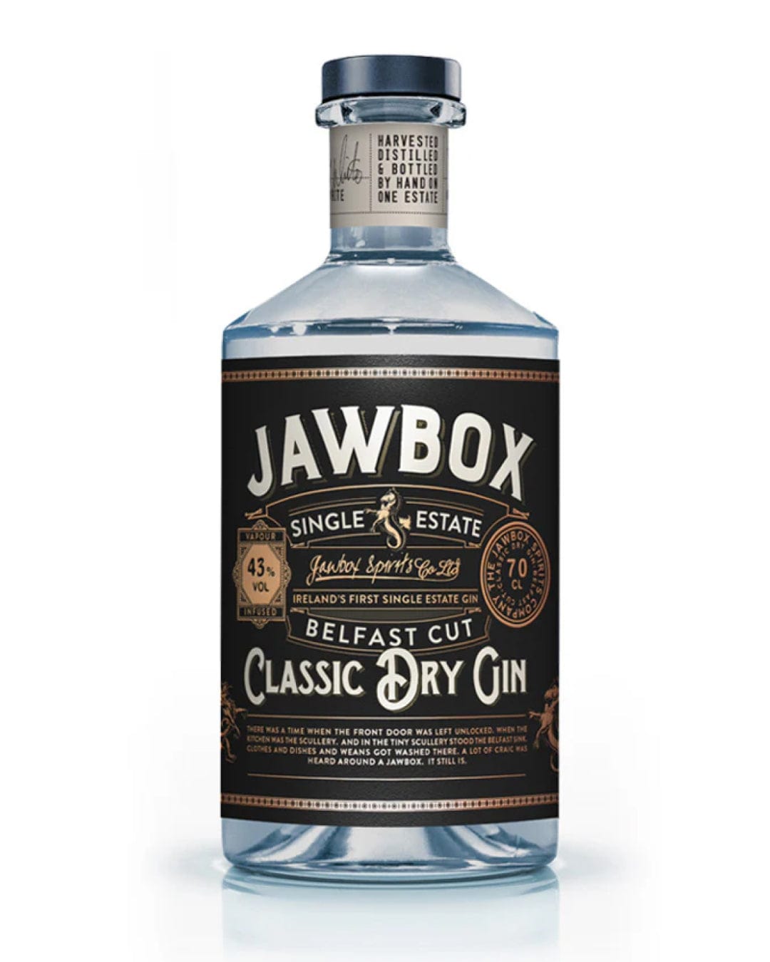 Jawbox Small Batch Classic Dry Gin, 70 cl
