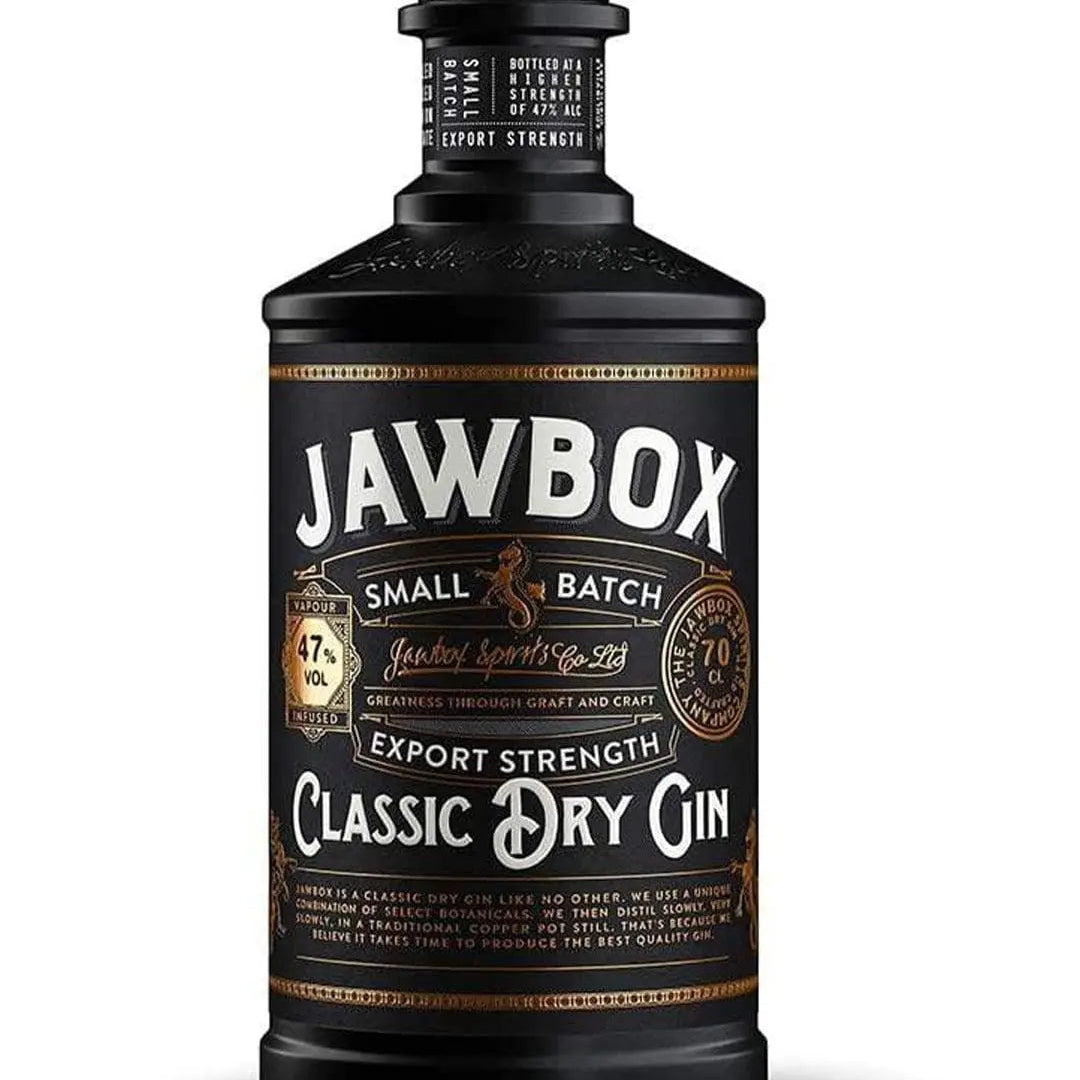 Jawbox Small Batch Export Strength Gin, 70 cl