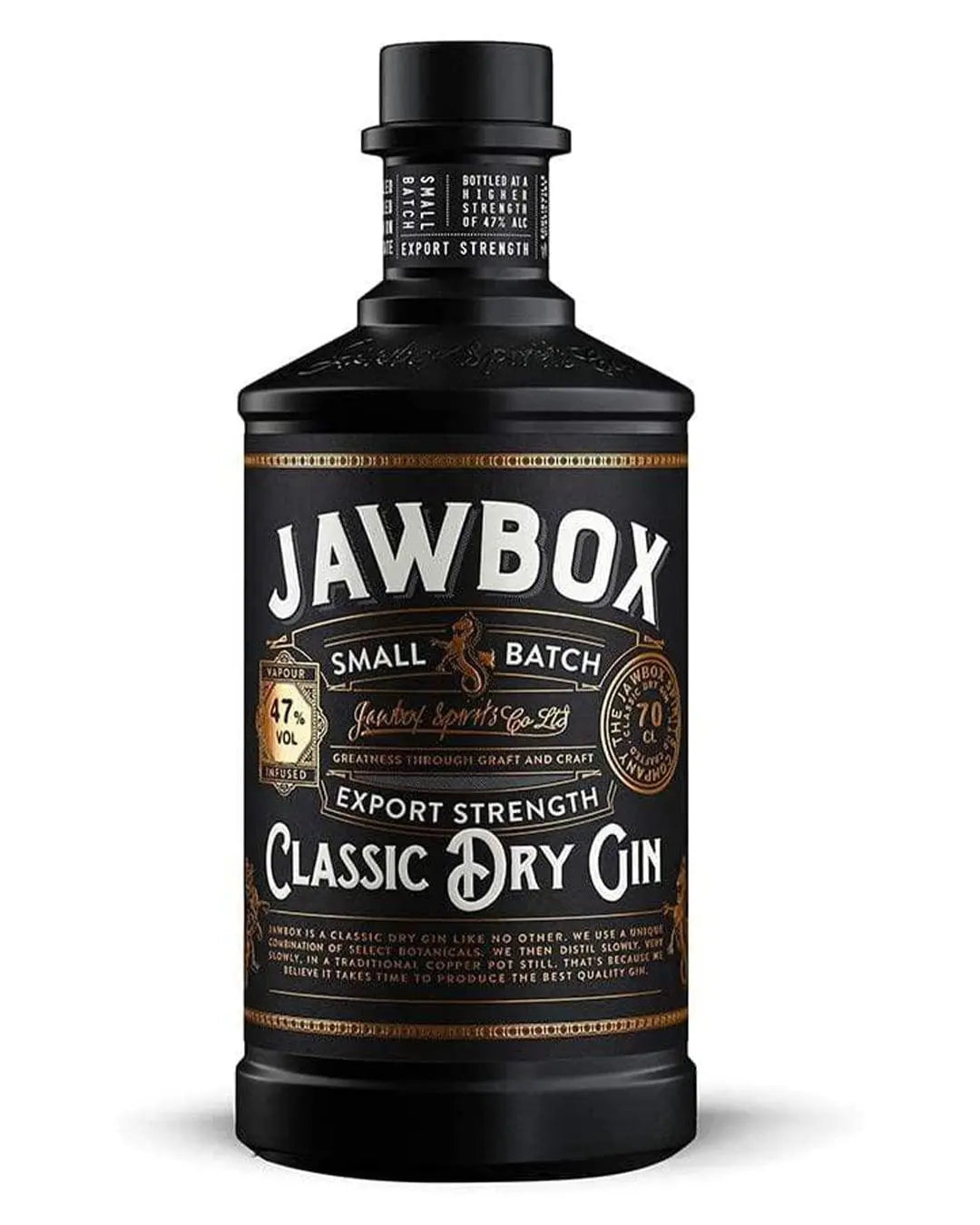 Jawbox Small Batch Export Strength Gin, 70 cl