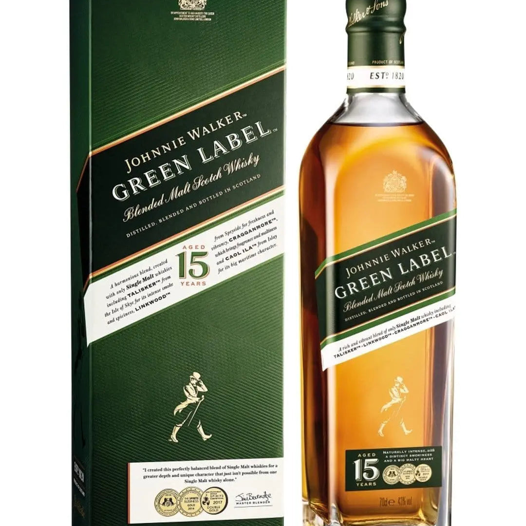 Johnnie Walker Green Label Whisky, 70 cl