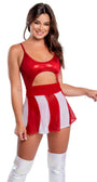 Candy Cane Mesh Skater Skirt