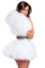 Light Up Furry Belted Skirt