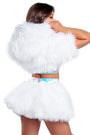 Light Up Furry Belted Skirt