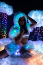 Light Up Furry Belted Skirt