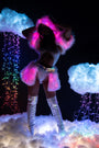 Light Up Furry Belted Skirt
