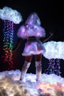 Light Up Furry Belted Skirt