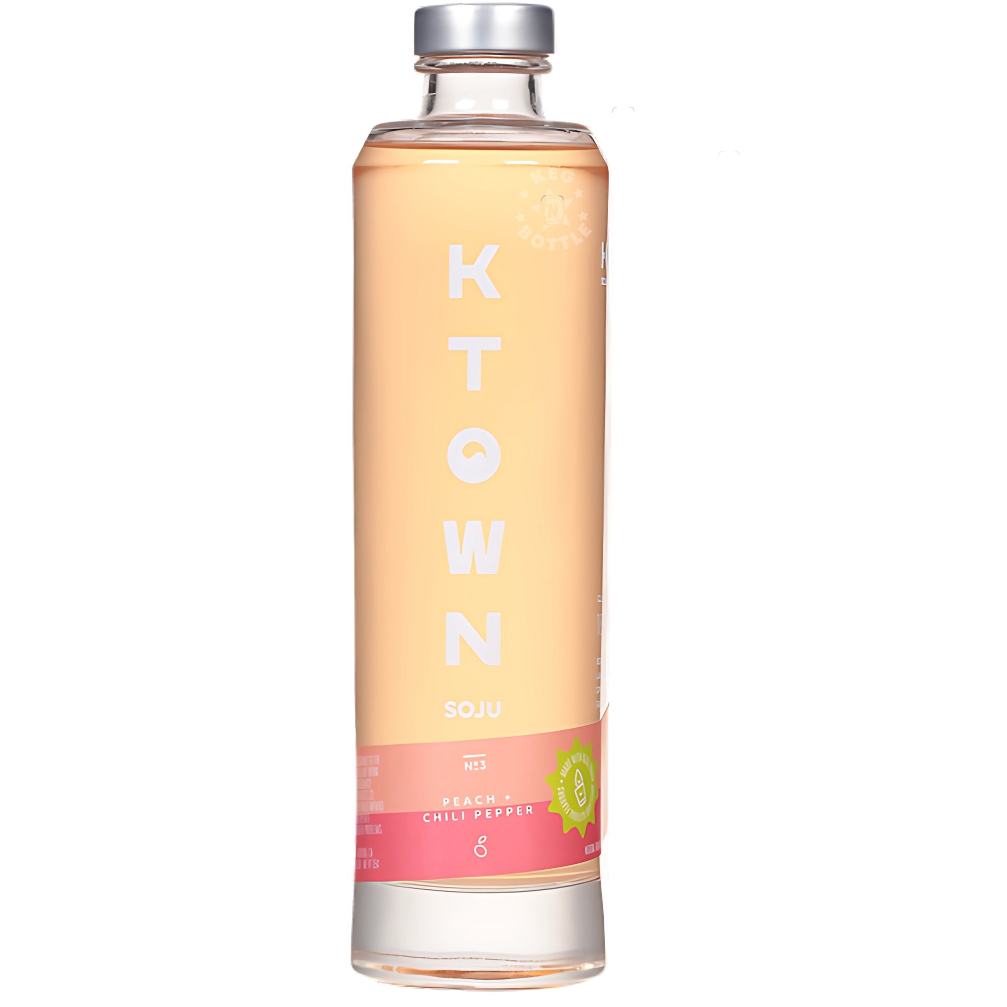 K-Town Sour Peach & Chili Peper Soju (750 ml)