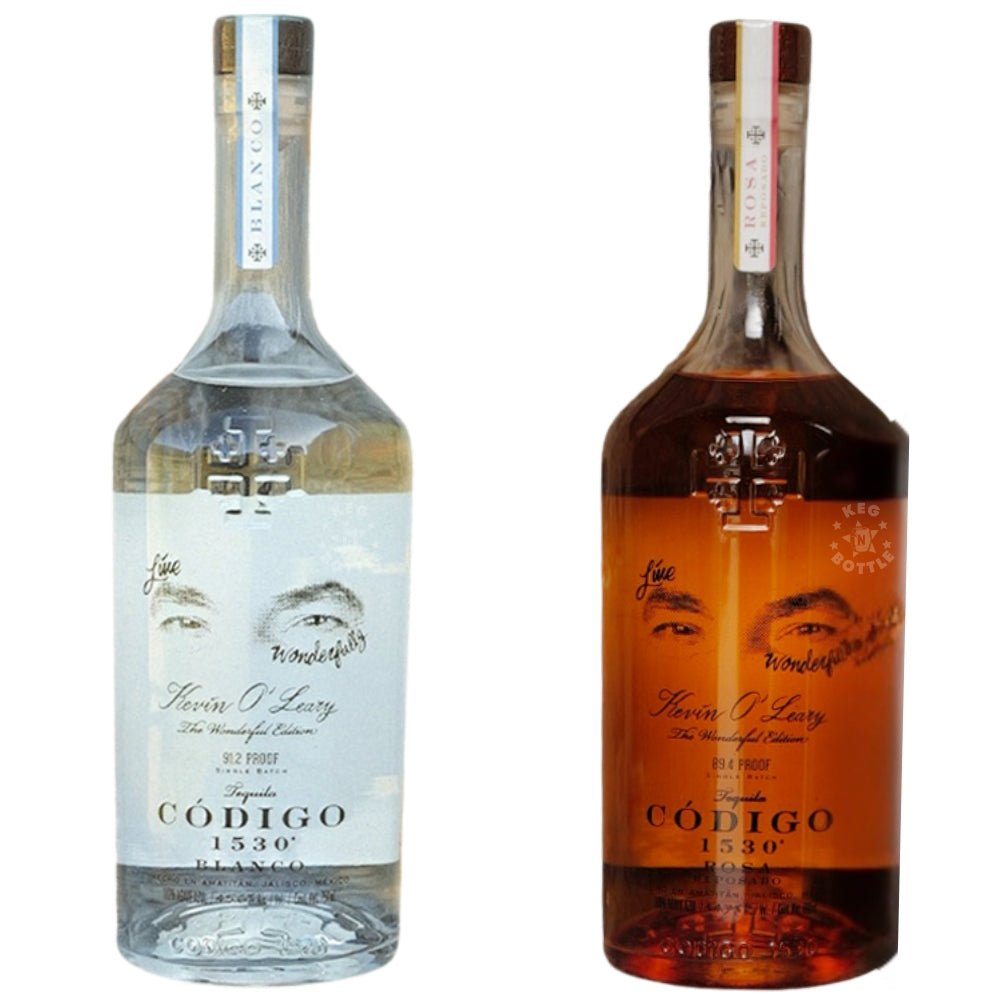 Kevin O’Leary Codigo 1530 Blanco Still Strength + Rosa Reposado Tequila Bundle (2 x 750 ml)