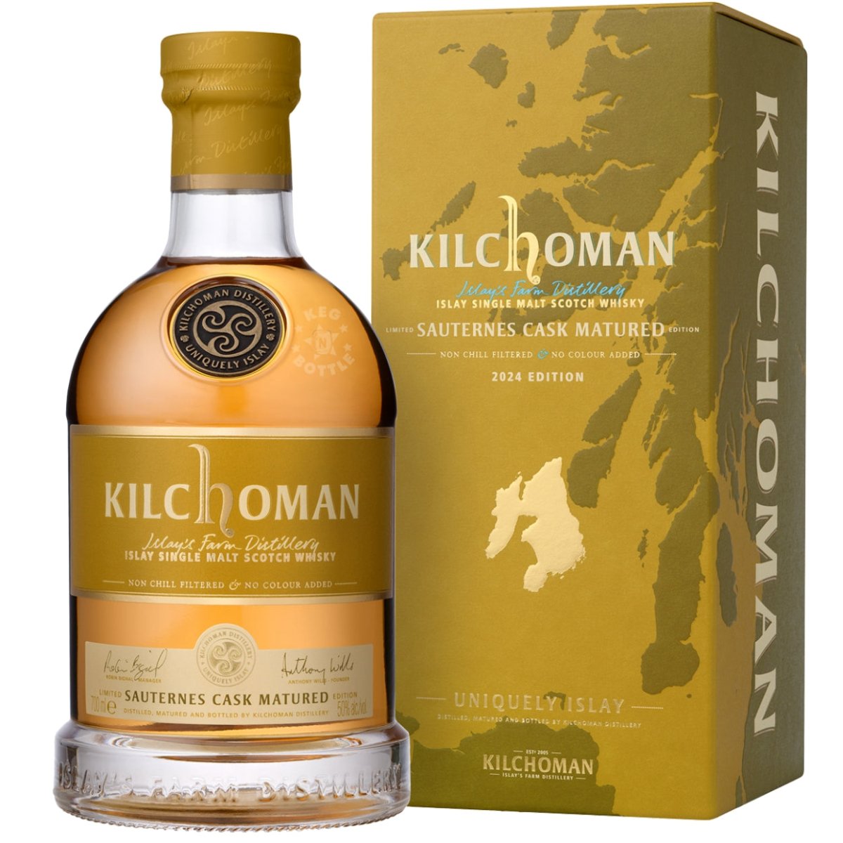 Kilchoman Sauternes Cask Finish Islay Single Malt (750 ml)