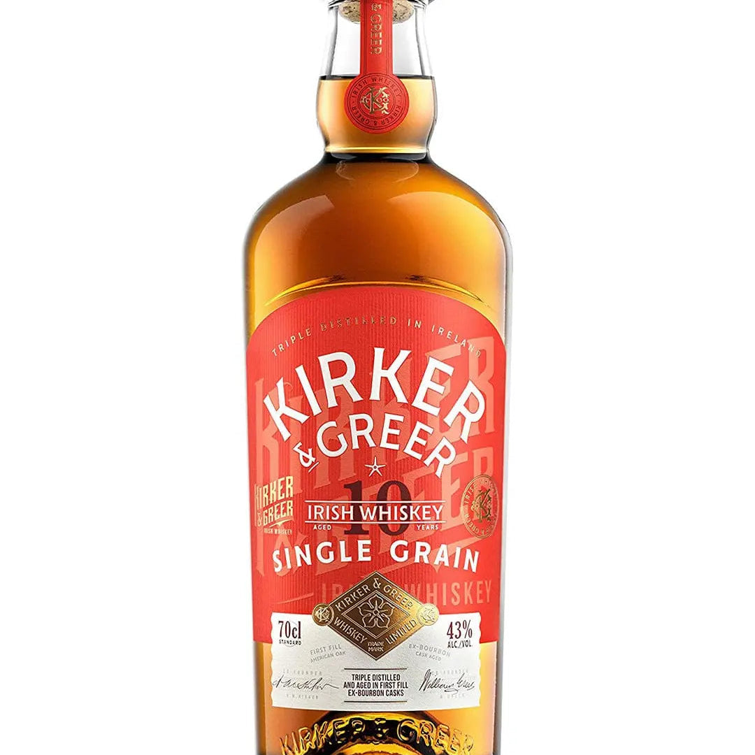 Kirker & Greer 10 Year Old Single Grain Irish Whiskey, 70 cl