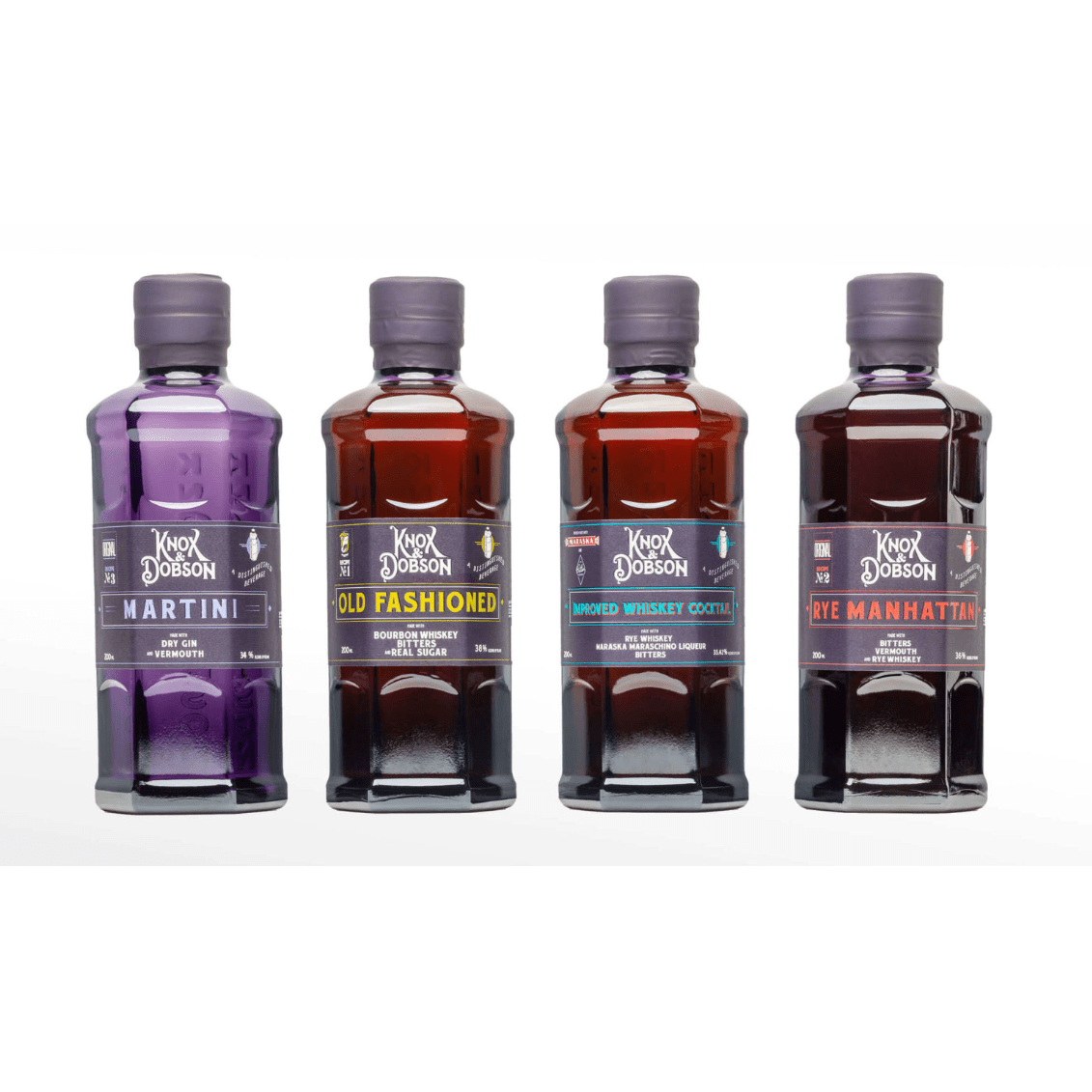 Knox & Dobson Ready To Drink Cocktails (4 x 200ml)