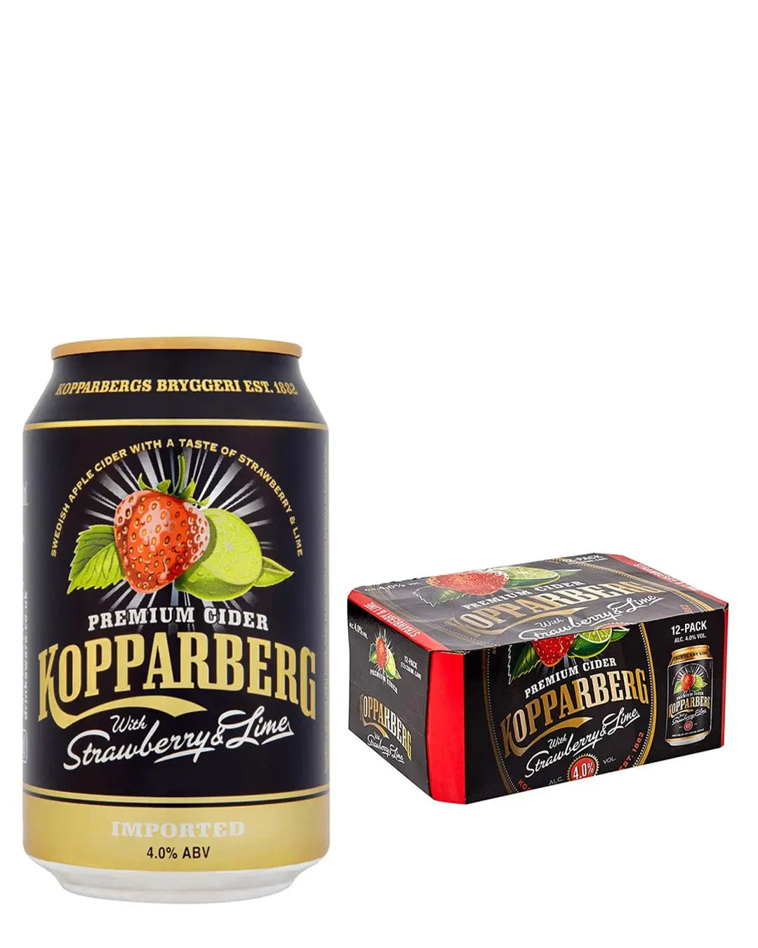 Kopparberg Strawberry & Lime Fridge Pack, 10 x 330 ml