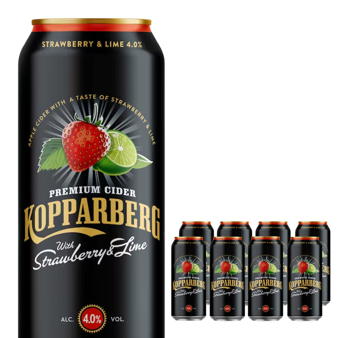 Kopparberg Strawberry & Lime Premium Cider Can Multipack, 8 x 500 ml