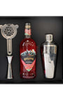 Kopparberg Strawberry & Lime Vodka, 70 cl & 3 Piece Cocktail Gift Box