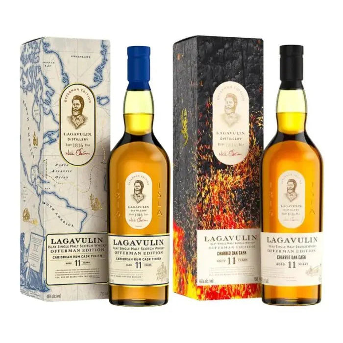 Lagavulin 11 Year Offerman Edition Combo Pack Whiskey  (2x750mL)