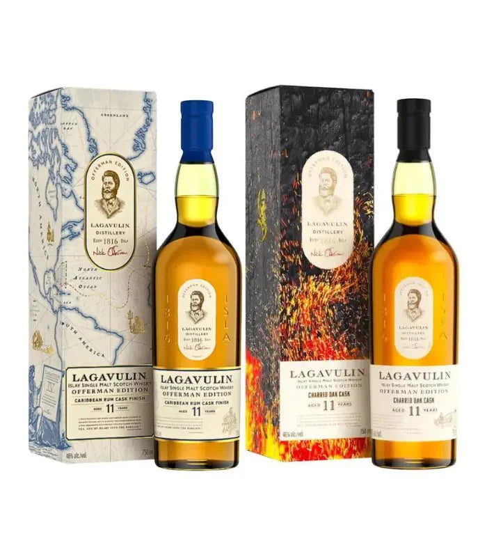 Lagavulin 11 Year Offerman Edition Combo Pack Whiskey  (2x750mL)