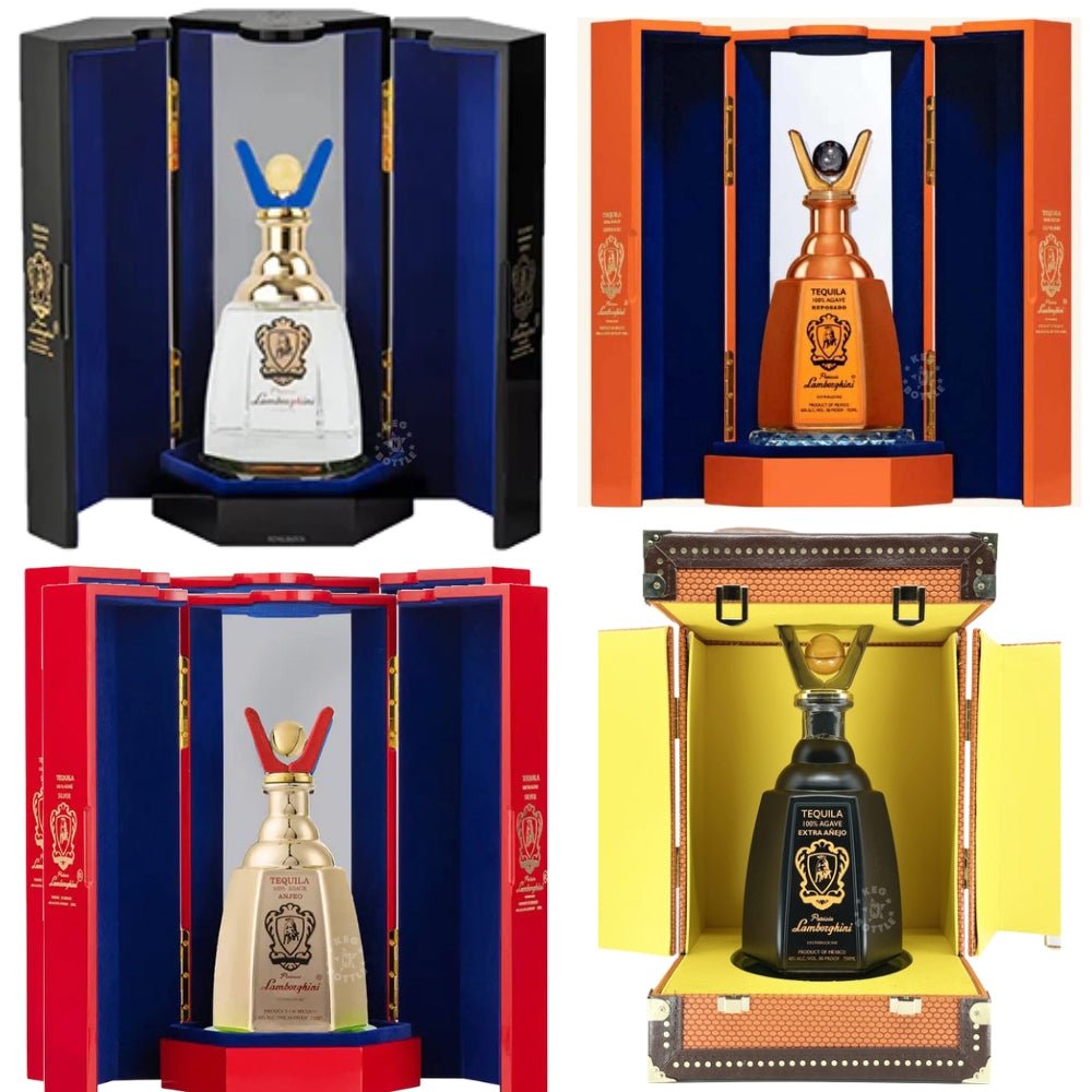 Lamborghini Tequila Combo Pack – Silver, Reposado, Añejo & Extra Añejo (4 x 750 ml)