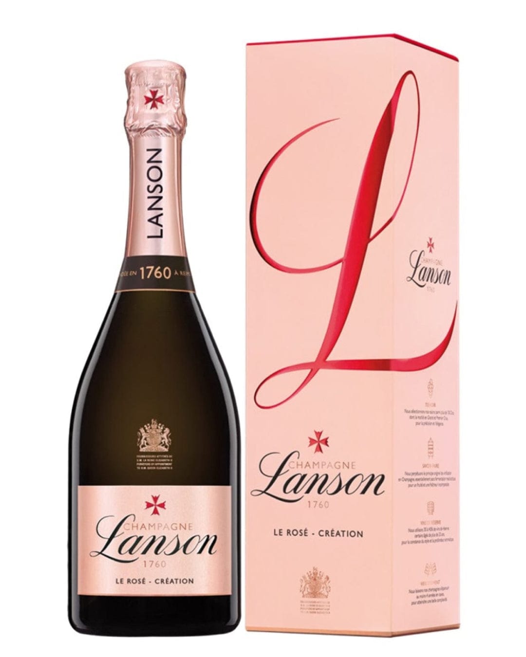 Lanson Rosé Gift Box Champagne, 75 cl