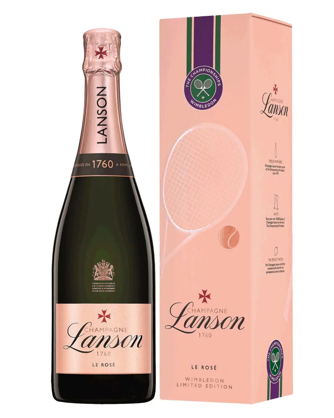 Lanson Rosé NV Wimbledon Pack 2022, 75 cl