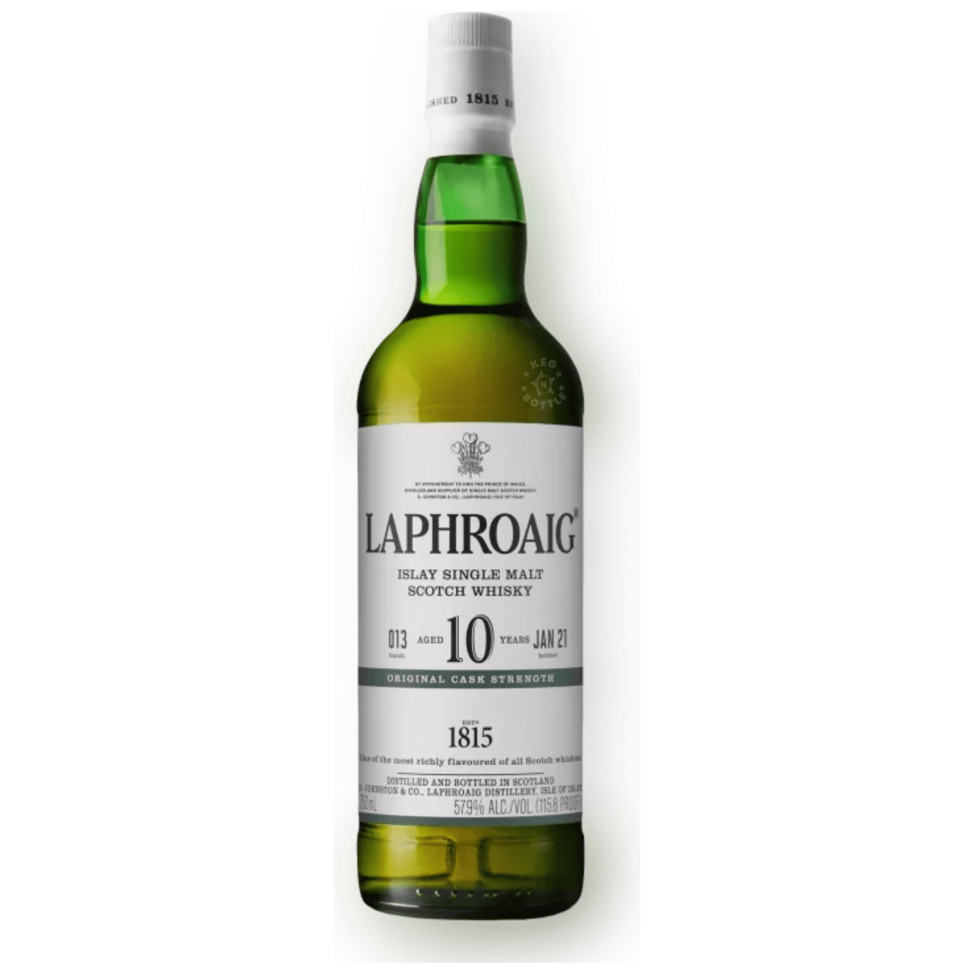 Laphroaig 10 Year Cask Strength Single Malt Scotch Whisky (750 ml)