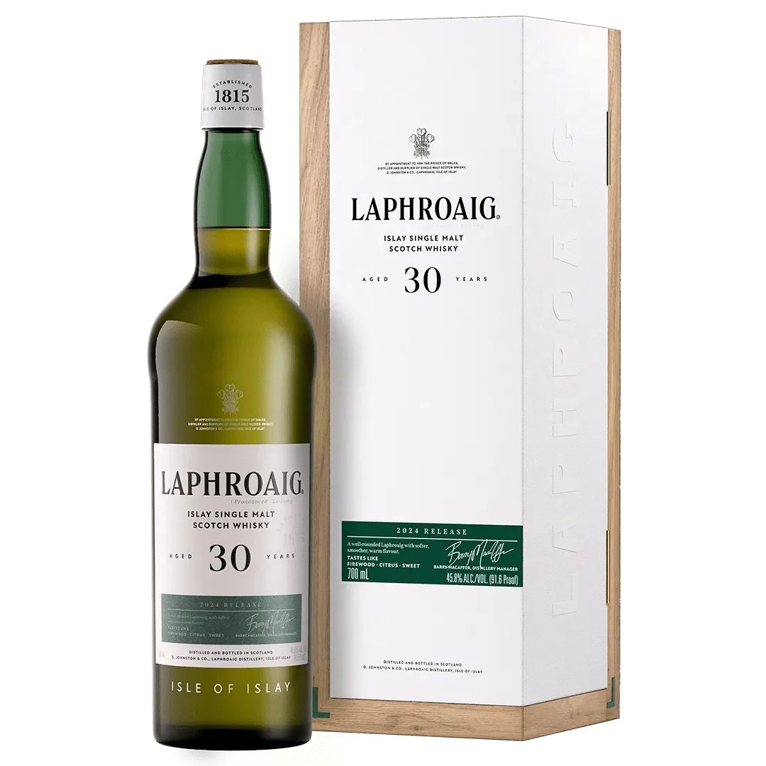 Laphroaig 30 Year Single Malt Scotch Whiskey (700 mL)