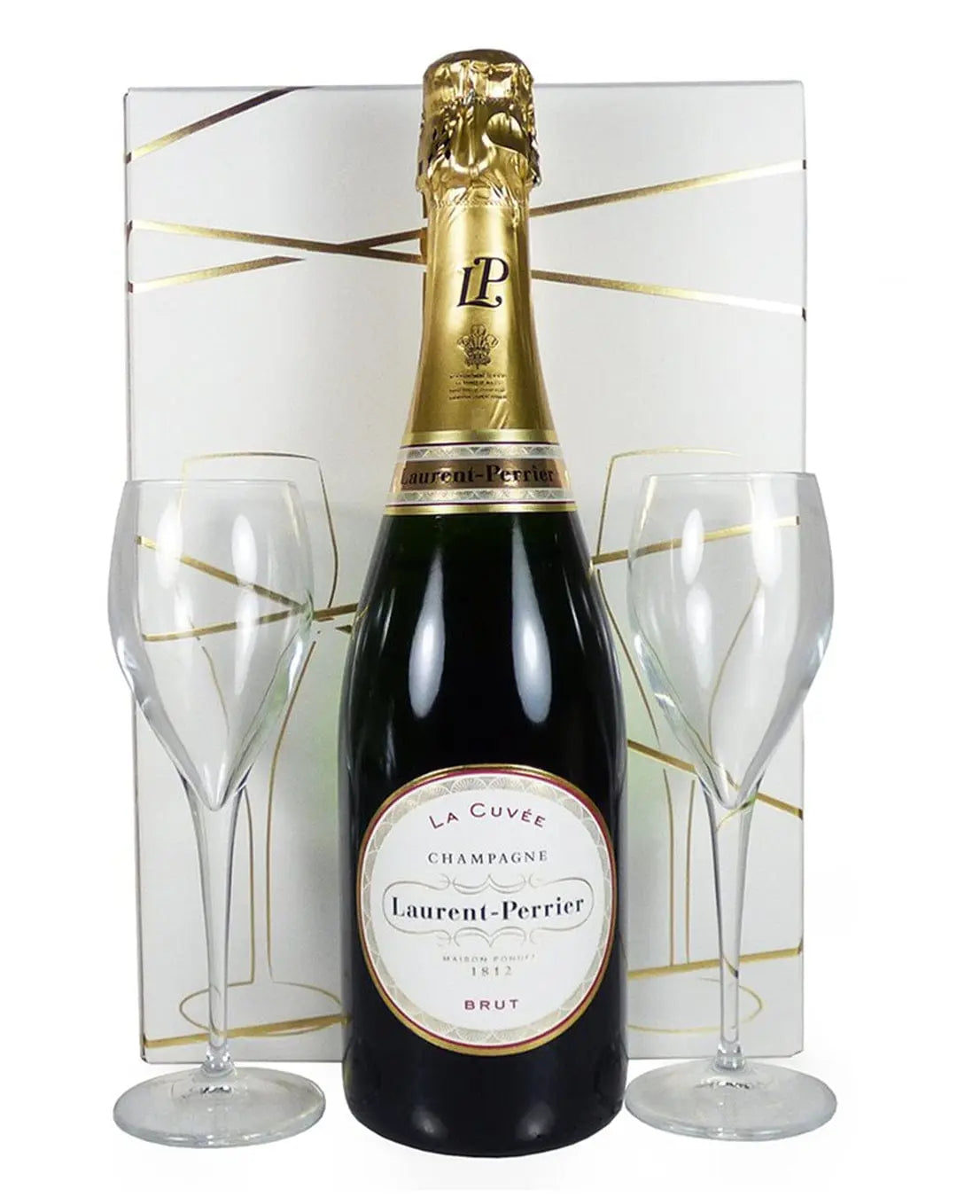 Laurent-Perrier La Cuvée Flute Presentation Box Champagne, 75 cl