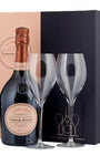 Laurent-Perrier Cuvée Rosé 2 Flute Set Champagne, 75 cl