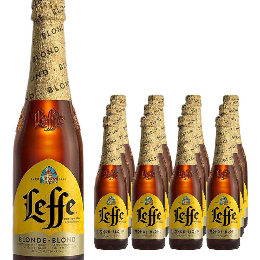 Leffe Blonde Beer Multipack, 12 x 330 ml
