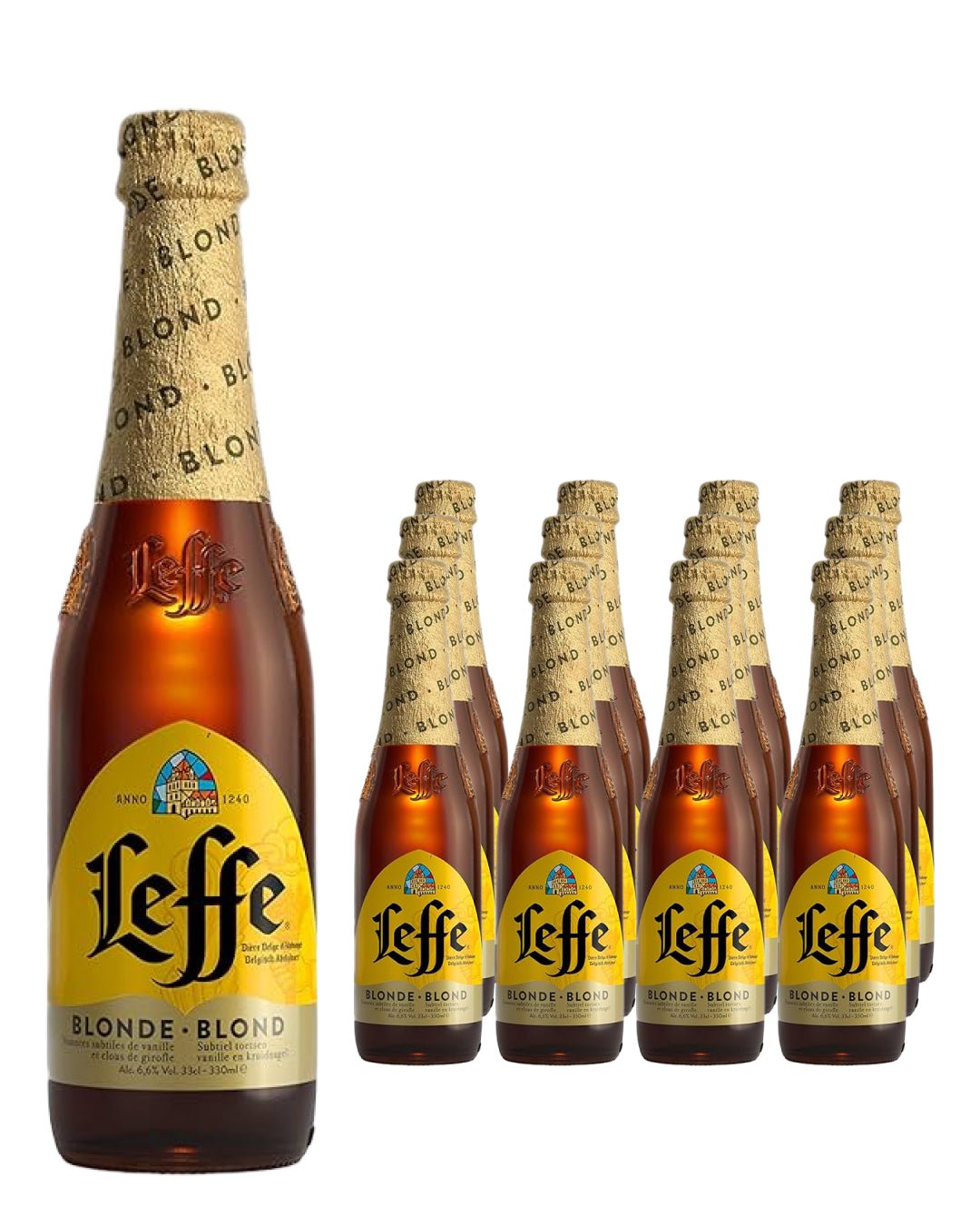 Leffe Blonde Beer Multipack, 12 x 330 ml